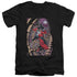 BATMAN/HARLEY FIRST - S/S ADULT V-NECK 30/1 - BLACK
