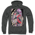 BATMAN/HARLEY FIRST - ADULT PULLOVER HOODIE - CHARCOAL