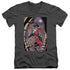 BATMAN/HARLEY FIRST - S/S ADULT V-NECK 30/1 - CHARCOAL