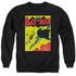 BATMAN/BATMAN FIRST - ADULT CREWNECK SWEATSHIRT - BLACK