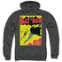 BATMAN/BATMAN FIRST - ADULT PULLOVER HOODIE - CHARCOAL