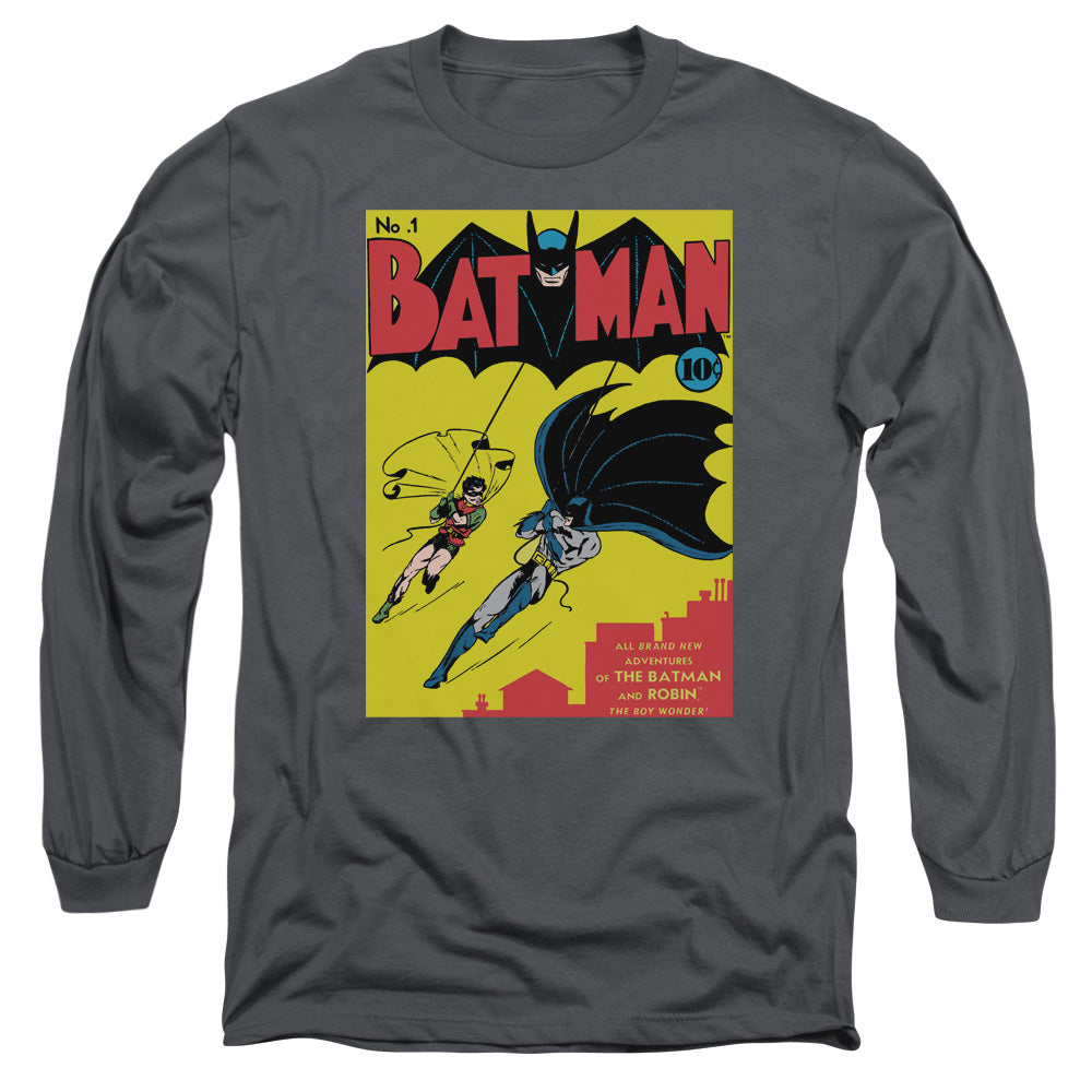 BATMAN/BATMAN FIRST -  L/S ADULT 18/1  - CHARCOAL