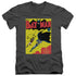BATMAN/BATMAN FIRST - S/S ADULT V-NECK 30/1 - CHARCOAL