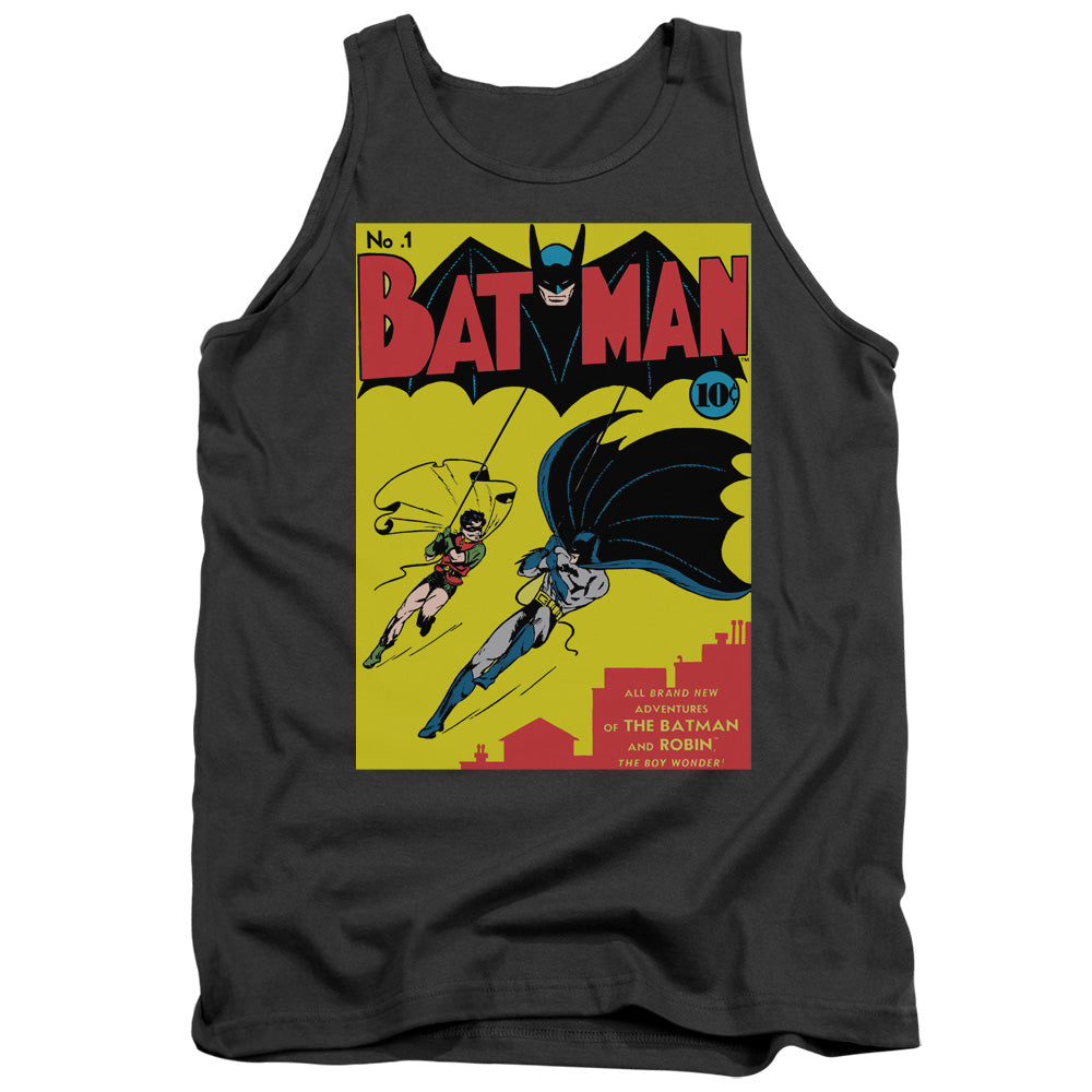 BATMAN/BATMAN FIRST - ADULT TANK - CHARCOAL