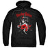 BATMAN/SPRING GUN - ADULT PULLOVER HOODIE - BLACK