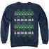 BATMAN/BATMAN CHRISTMAS SWEATER - ADULT CREWNECK SWEATSHIRT - NAVY