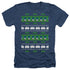 BATMAN/BATMAN CHRISTMAS SWEATER - ADULT HEATHER - NAVY