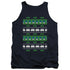 BATMAN/BATMAN CHRISTMAS SWEATER - ADULT TANK - NAVY
