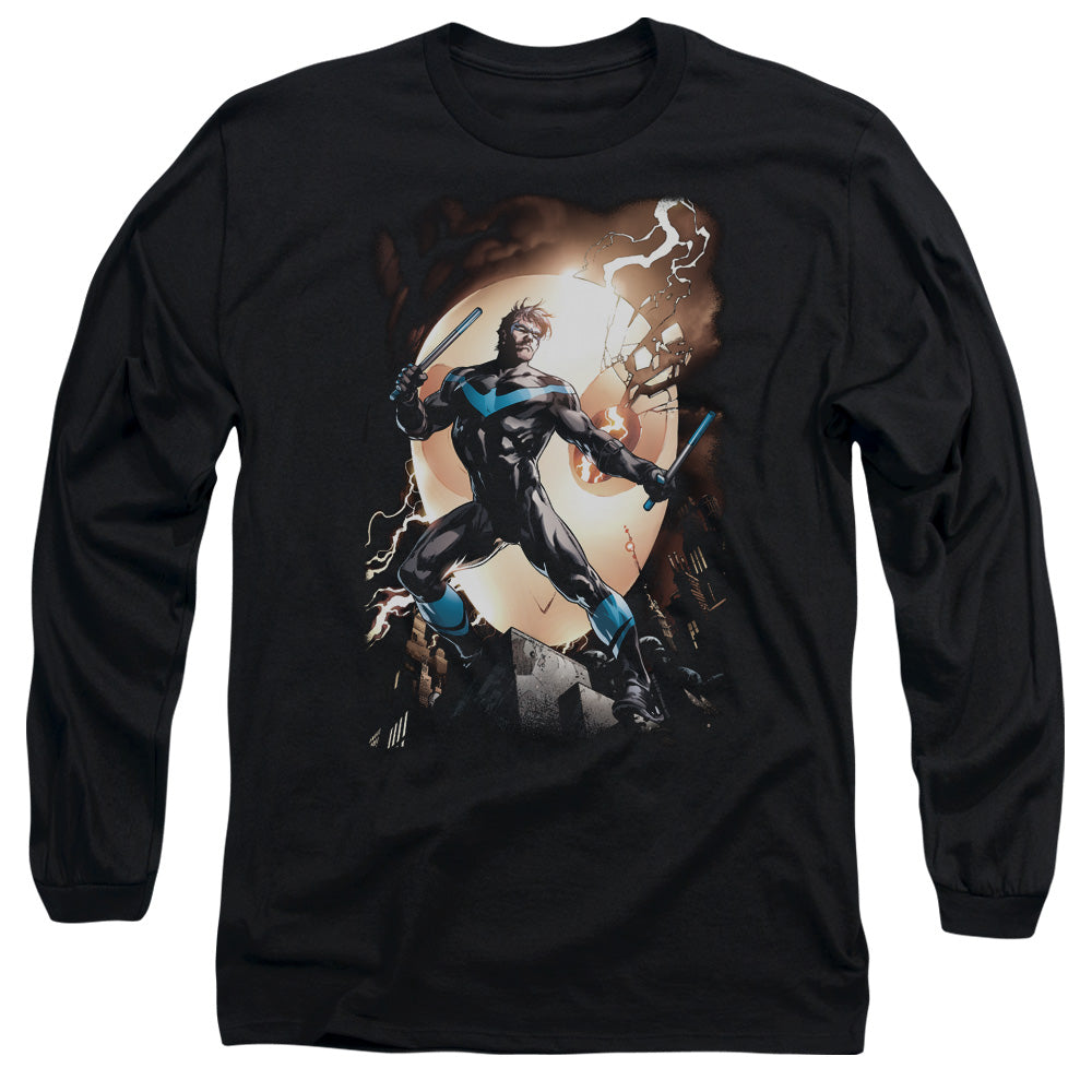 BATMAN/NIGHTWING AGAINST OWLS - L/S ADULT 18/1 - BLACK