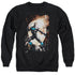 BATMAN/NIGHTWING AGAINST OWLS - ADULT CREWNECK SWEATSHIRT - BLACK