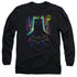 BATMAN/KNIGHT LIGHTS - L/S ADULT 18/1 - BLACK