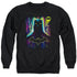 BATMAN/KNIGHT LIGHTS - ADULT CREWNECK SWEATSHIRT - BLACK