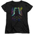 BATMAN/KNIGHT LIGHTS - S/S WOMENS TEE - BLACK