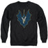 BATMAN/BAT FILL - ADULT CREWNECK SWEATSHIRT - BLACK