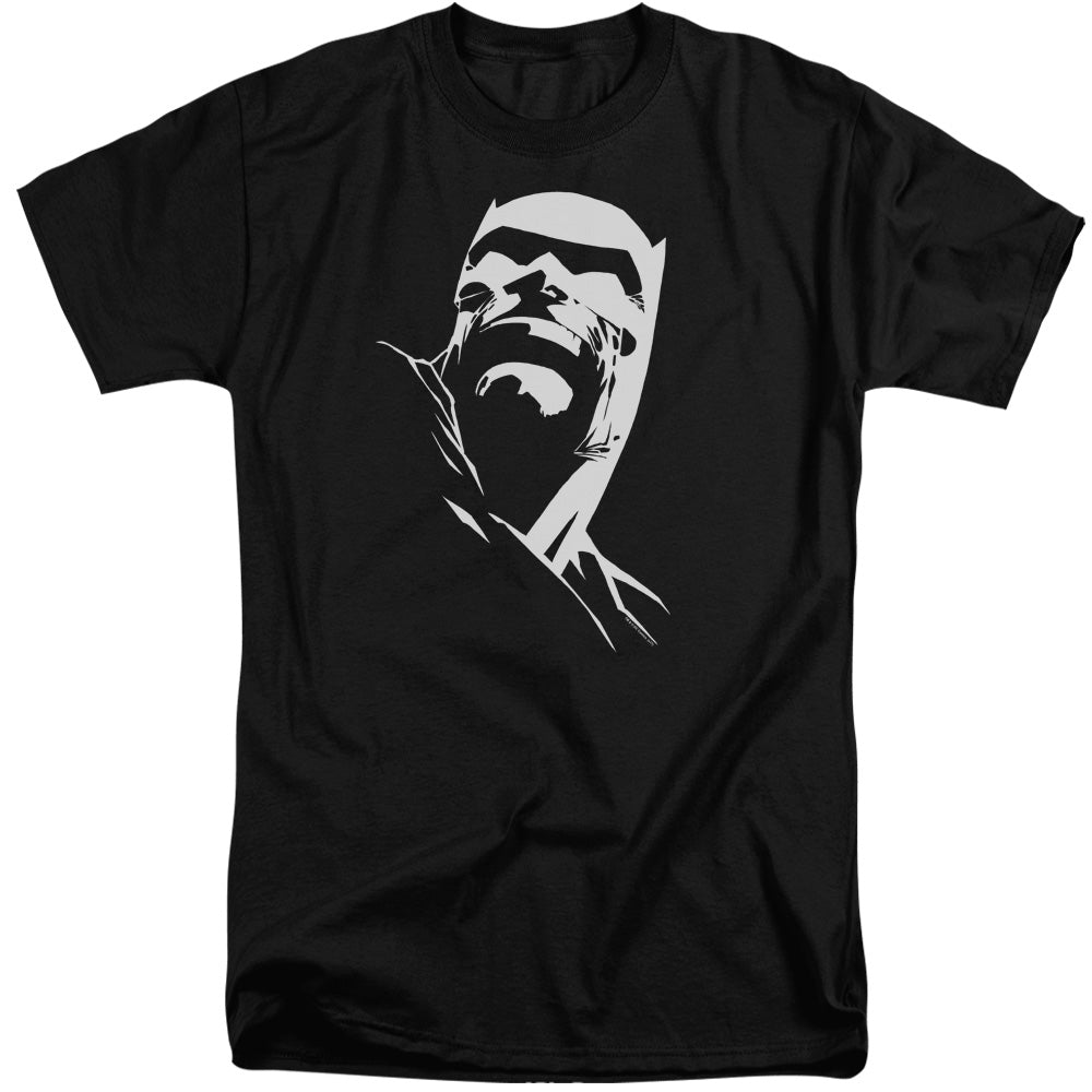 BATMAN/DKR HEAD - S/S ADULT TALL 18/1 - BLACK