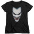 BATMAN/JOKER PORTRAIT - S/S WOMENS TEE - BLACK