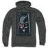 BATMAN/AMERICAN BATMAN - ADULT PULLOVER HOODIE - CHARCOAL