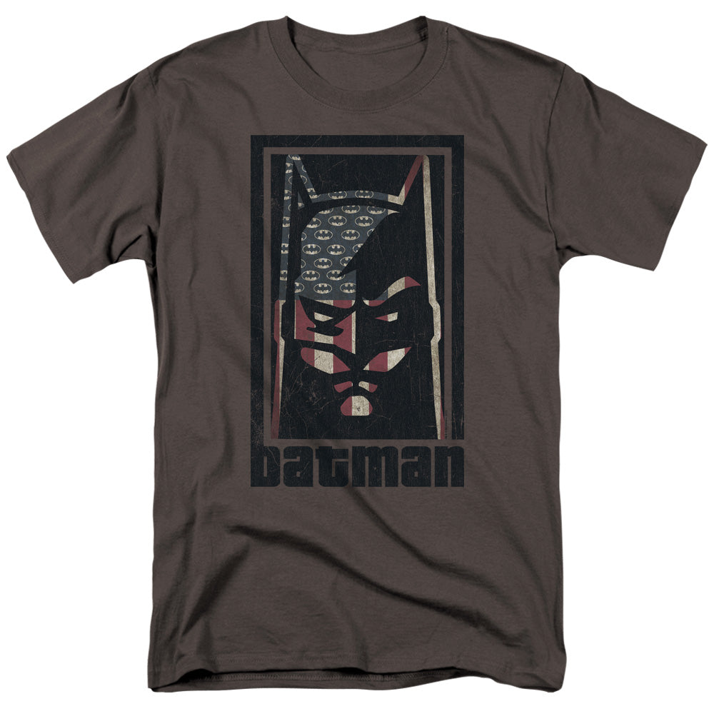 BATMAN/AMERICAN BATMAN - S/S ADULT 18/1 - CHARCOAL