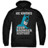 BATMAN/BATMAN KNOWS - ADULT PULLOVER HOODIE - BLACK