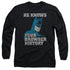 BATMAN/BATMAN KNOWS - L/S ADULT 18/1 - BLACK