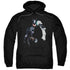 BATMAN/JOKER CHOKE - ADULT PULLOVER HOODIE - BLACK