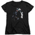 BATMAN/JOKER CHOKE - S/S WOMENS TEE - BLACK