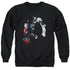 BATMAN/JOKER HARLEY CHOKE - ADULT CREWNECK SWEATSHIRT - BLACK