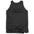 BATMAN/NEWSPRINT LOGO - ADULT TANK - CHARCOAL
