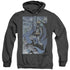 BATMAN/SEURBAT - ADULT HEATHER HOODIE - BLACK