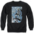 BATMAN/SEURBAT - ADULT CREWNECK SWEATSHIRT - BLACK
