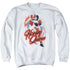BATMAN/HARLEY AIRBRUSH - ADULT CREWNECK SWEATSHIRT - WHITE