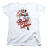 BATMAN/HARLEY AIRBRUSH - S/S WOMENS TEE - WHITE