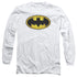 BATMAN/AIRBRUSH BAT SYMBOL - L/S ADULT 18/1 - WHITE