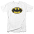 BATMAN/AIRBRUSH BAT SYMBOL - S/S ADULT 18/1 - WHITE