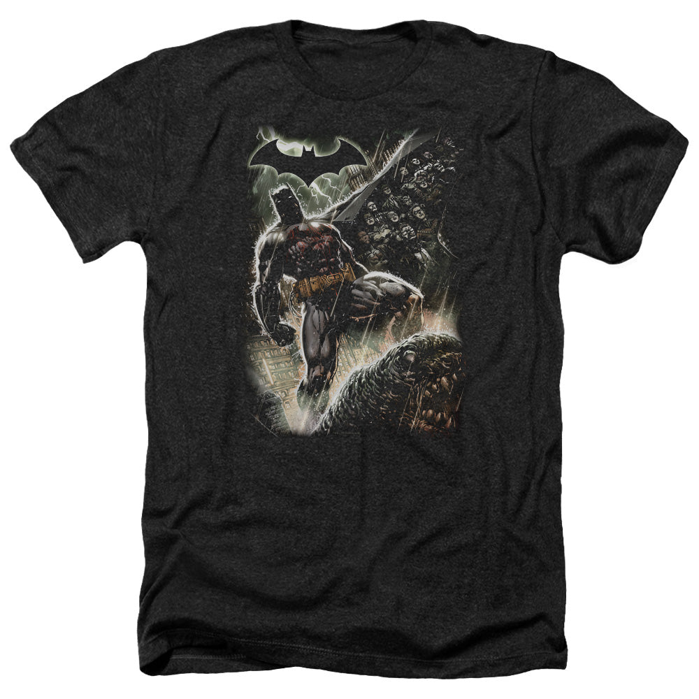 BATMAN/FAMILY - ADULT HEATHER - BLACK