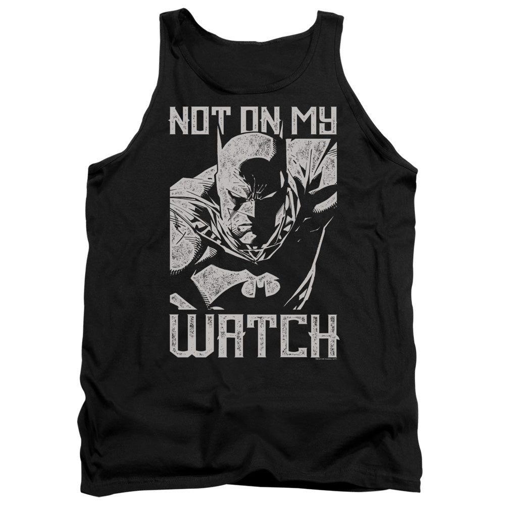 BATMAN/WATCH - ADULT TANK - BLACK
