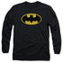 BATMAN/CLASSIC LOGO - L/S ADULT 18/1 - BLACK