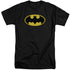 BATMAN/CLASSIC LOGO - S/S ADULT TALL 18/1 - BLACK