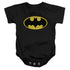 BATMAN/CLASSIC LOGO - INFANT SNAPSUIT - BLACK