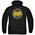 BATMAN/VINTAGE SYMBOL COLLAGE - ADULT PULLOVER HOODIE - BLACK