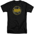 BATMAN/VINTAGE SYMBOL COLLAGE - S/S ADULT TALL 18/1 - BLACK