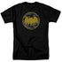BATMAN/VINTAGE SYMBOL COLLAGE - S/S ADULT 18/1 - BLACK