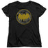 BATMAN/VINTAGE SYMBOL COLLAGE - S/S WOMENS TEE - BLACK