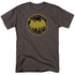 BATMAN/VINTAGE SYMBOL COLLAGE - S/S ADULT 18/1 - CHARCOAL