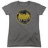 BATMAN/VINTAGE SYMBOL COLLAGE - S/S WOMENS TEE - CHARCOAL