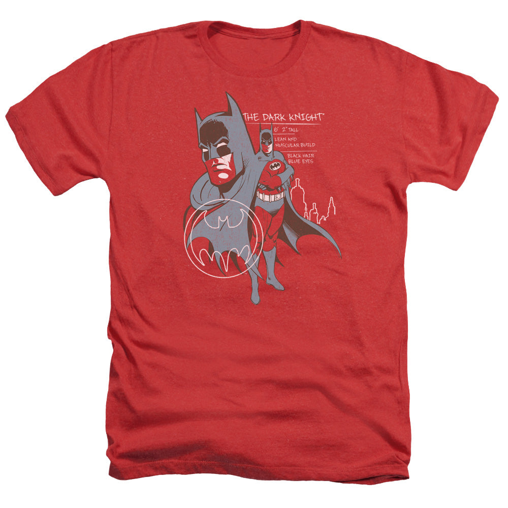 BATMAN/LEAN AND MUSCULAR - ADULT HEATHER - RED