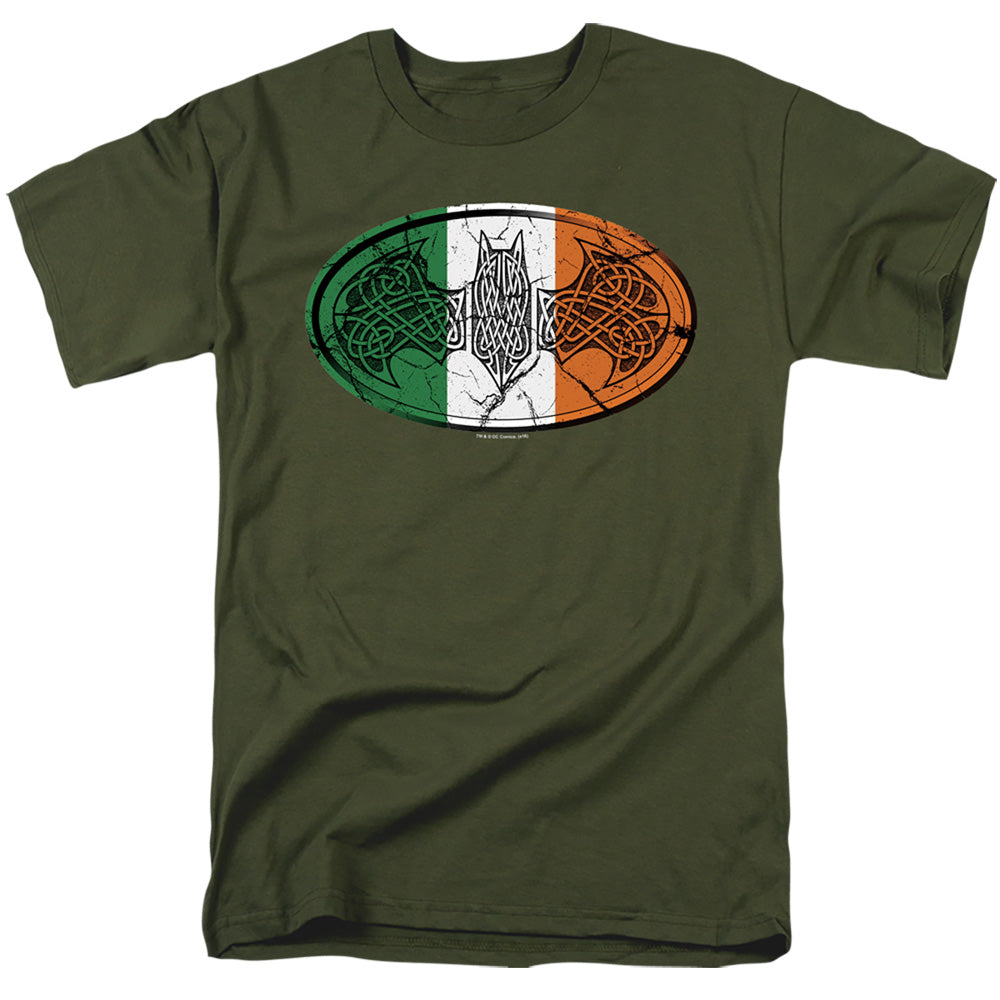 BATMAN/IRISH CELTIC SYMBOL - S/S ADULT 18/1 - MILITARY GREEN