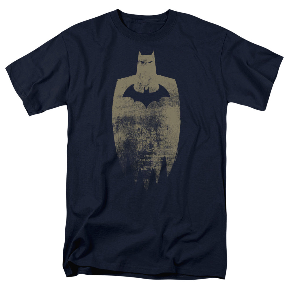 BATMAN/GOLD SILHOUETTE - S/S ADULT 18/1 - NAVY