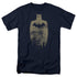 BATMAN/GOLD SILHOUETTE - S/S ADULT 18/1 - NAVY