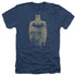 BATMAN/GOLD SILHOUETTE - ADULT HEATHER - NAVY